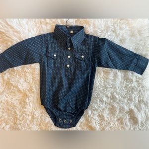 NWT pearl snap onesie, 18 months